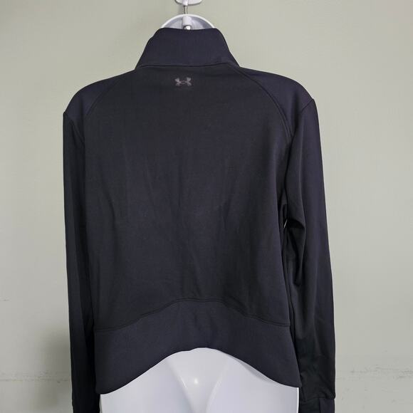 Under Armour Black Zip Up Athletic Lightweight Jacket Size XL - Picture 2 of 8